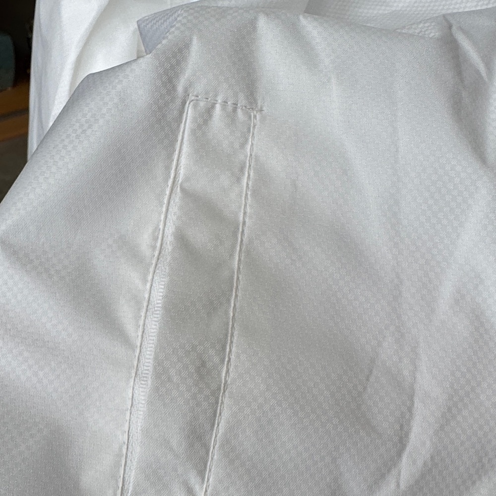 NEW Appleseed’s White nylon retractable Hooded Windbreaker Jacket women’s 2X - Picture 3 of 12